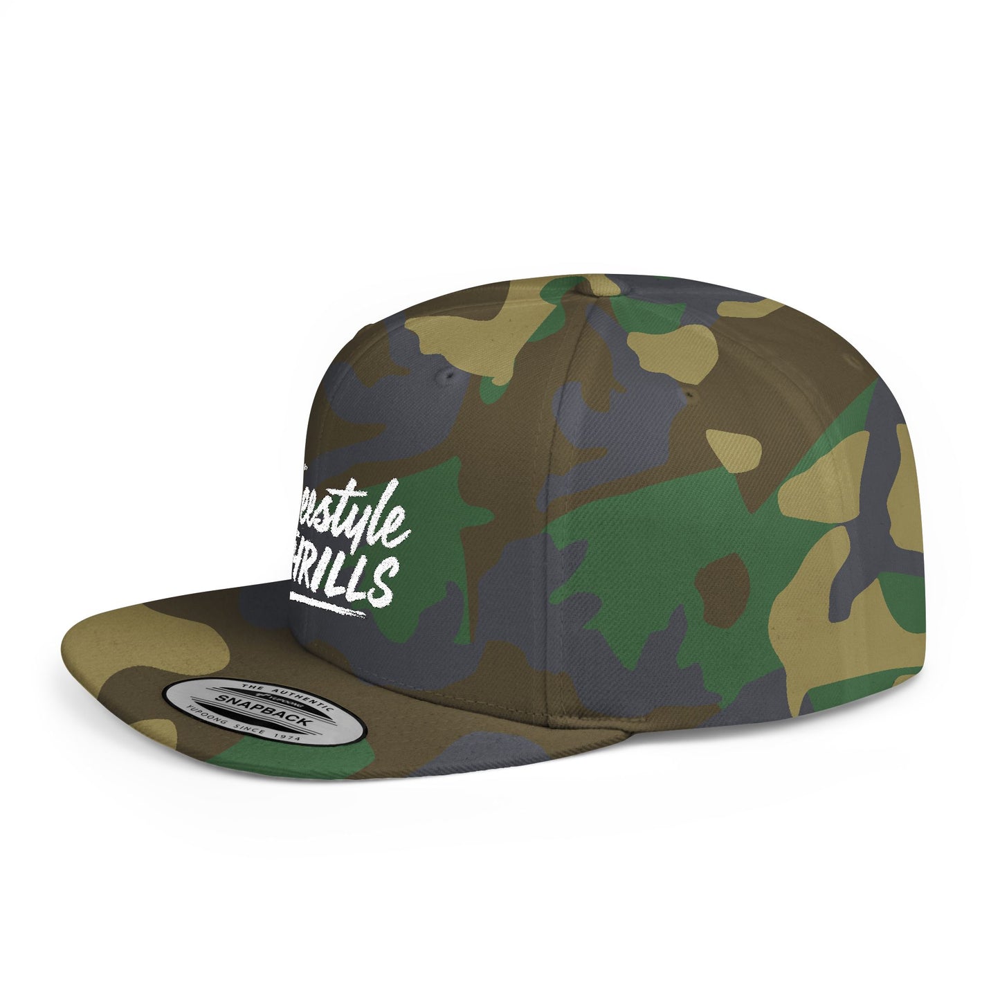 Flat Bill Snapback Cap FREESTYLE THRILLS
