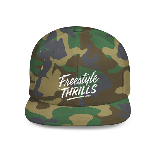 Flat Bill Snapback Cap FREESTYLE THRILLS